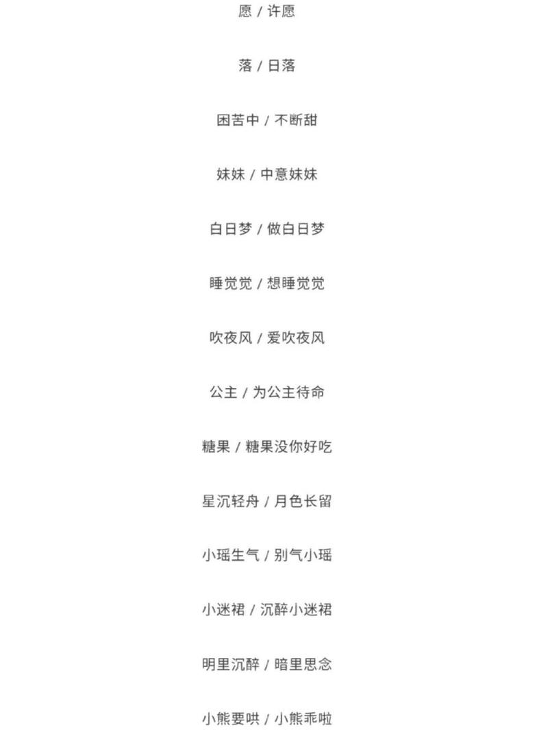 王者荣耀沙雕女生名字大全可爱两个字,王者名字女生沙雕可爱不重复-第3张图片-无暮网 王者荣耀沙雕女生名字大全可爱两个字,王者名字女生沙雕可爱不重复-第3张图片-无暮网
