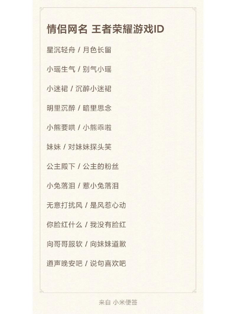 王者id名两字女生(好听王者id名字女两字)-第4张图片-无暮网 王者id名两字女生(好听王者id名字女两字)-第4张图片-无暮网