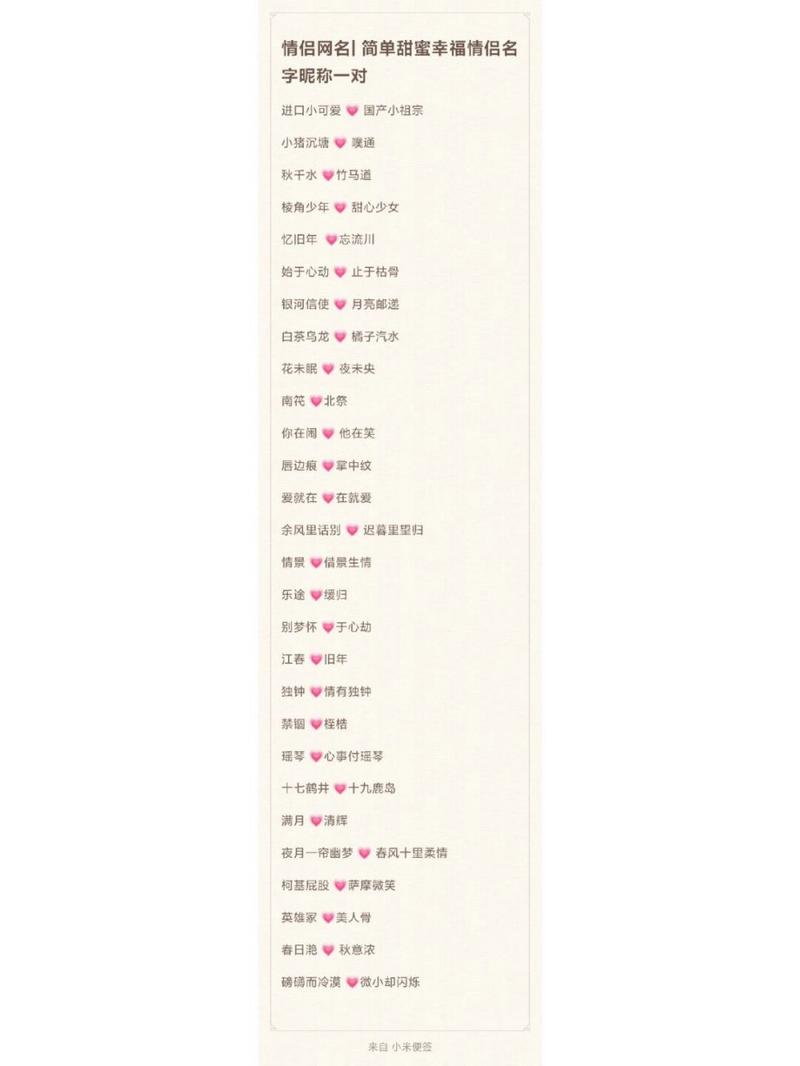 简短的王者情侣名字(简短的王者情侣名字英文)-第6张图片-无暮网 简短的王者情侣名字(简短的王者情侣名字英文)-第6张图片-无暮网