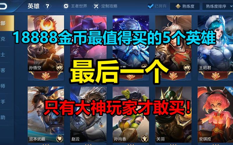 王者荣耀新手金币买什么英雄更好用一点(王者荣耀新手打金币)-第2张图片-无暮网 王者荣耀新手金币买什么英雄更好用一点(王者荣耀新手打金币)-第2张图片-无暮网