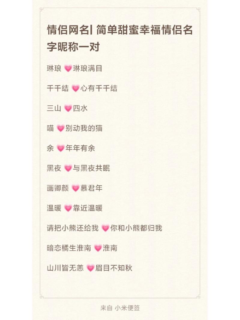 王者文艺的情侣名字有哪些（文艺的王者荣耀情侣昵称）