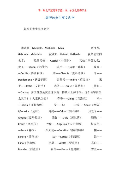 王者id女生一个字可爱英文名(王者id女生一个字可爱英文名带符号)-第3张图片-无暮网 王者id女生一个字可爱英文名(王者id女生一个字可爱英文名带符号)-第3张图片-无暮网