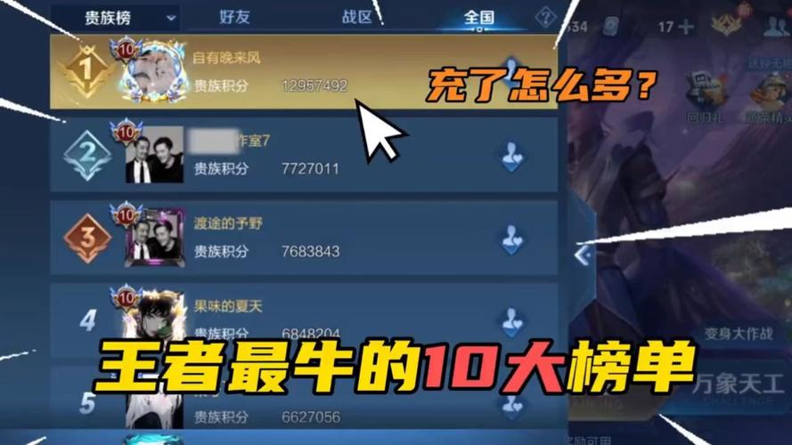 王者全国前十排名榜(王者荣耀全国前100强)-第1张图片-无暮网 王者全国前十排名榜(王者荣耀全国前100强)-第1张图片-无暮网