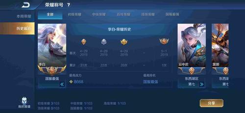 王者荣耀李白比较高战力是谁（2021李白比较高战力）-第3张图片-无暮网