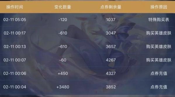 怎么看王者英雄购买记录查询,怎么看王者英雄购买记录查询结果-第2张图片-无暮网 怎么看王者英雄购买记录查询,怎么看王者英雄购买记录查询结果-第2张图片-无暮网