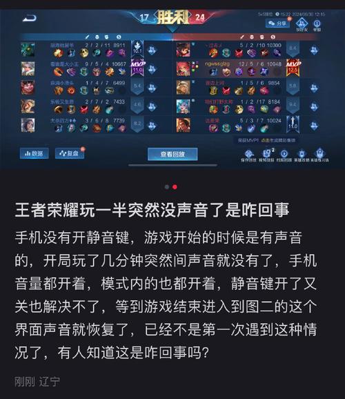 为什么我的王者荣耀没有声音苹果手机,为什么王者荣耀突然没有声音了苹果