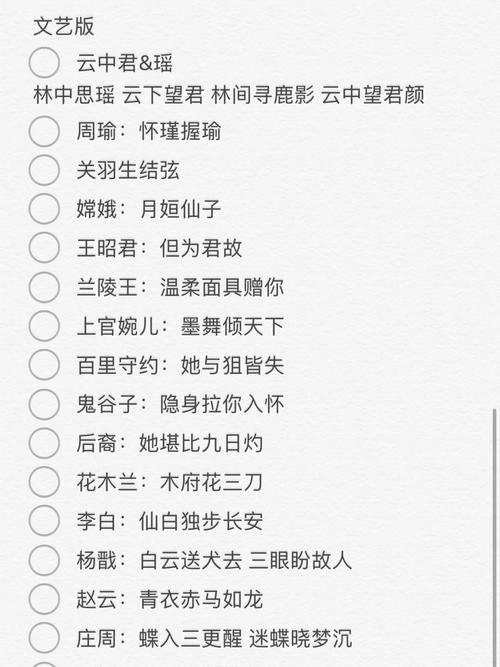 王者荣耀情侣名字对话一对,王者荣耀情侣名字一对简洁霸气-第6张图片-无暮网