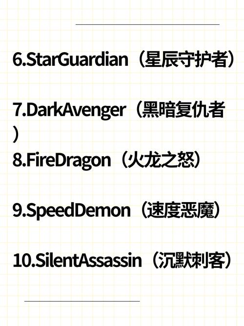 王者荣耀取个英文名字女生(王者荣耀女孩子英文的名字)-第2张图片-无暮网 王者荣耀取个英文名字女生(王者荣耀女孩子英文的名字)-第2张图片-无暮网