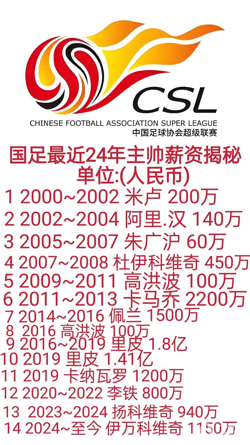 中超球员最低工资多少（中超国内球员工资排名）