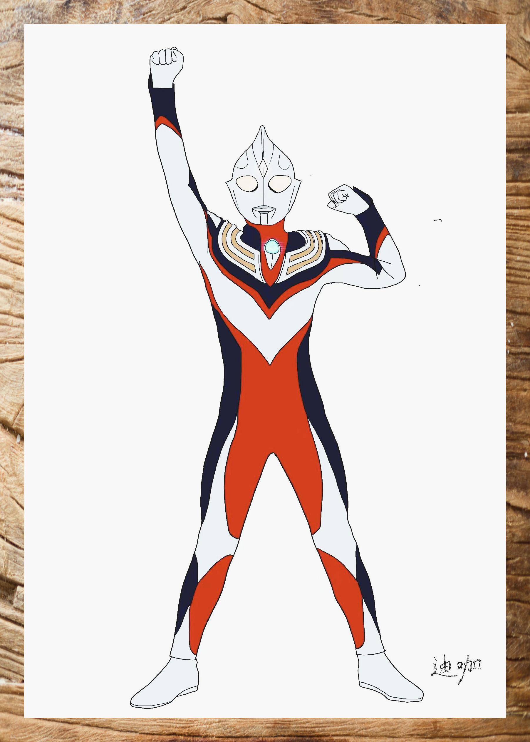 迪迦奥特曼简单素描(迪迦奥特曼简单素描图片)