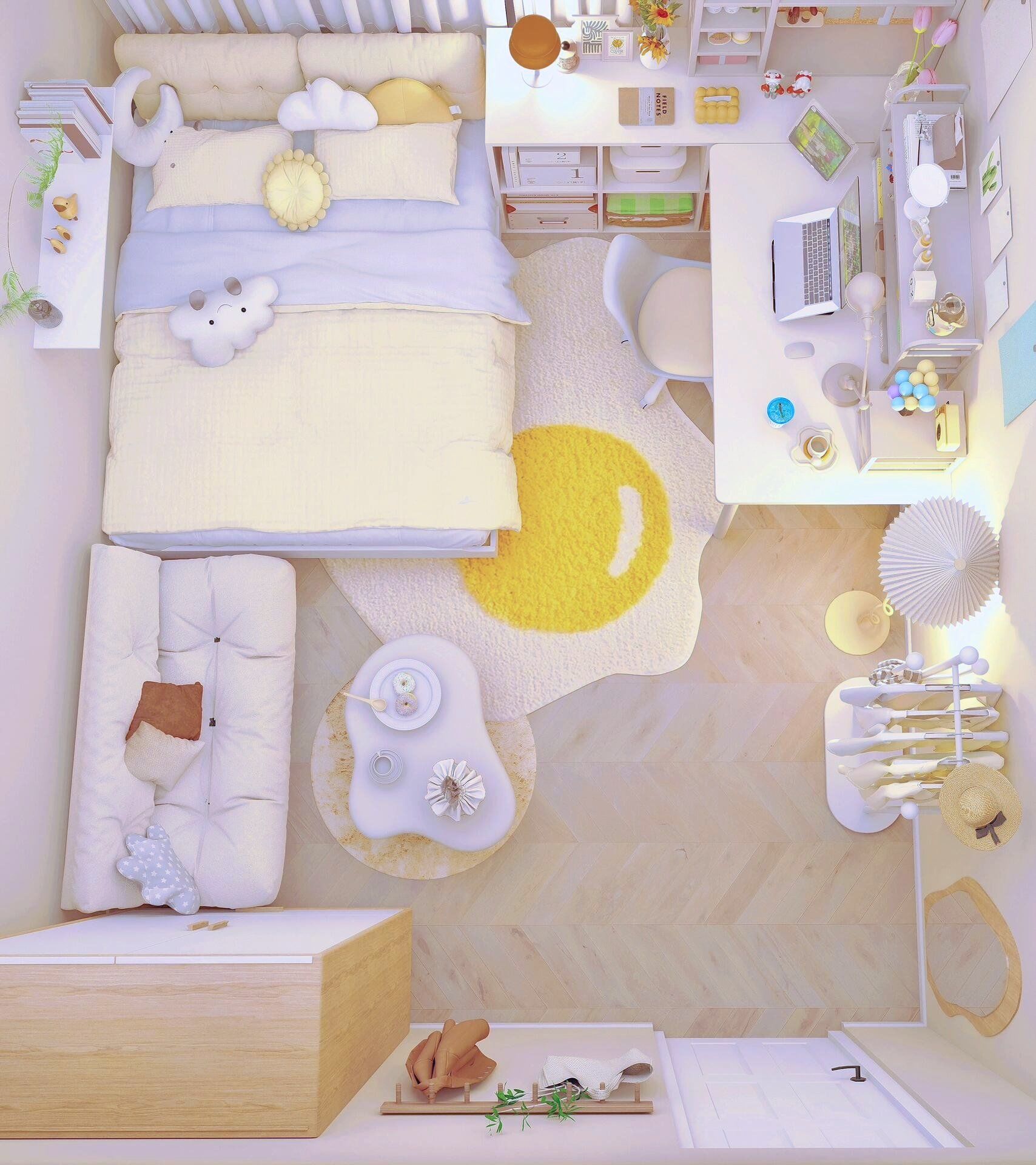 梦幻公主屋图片(梦幻公主房间简笔画)