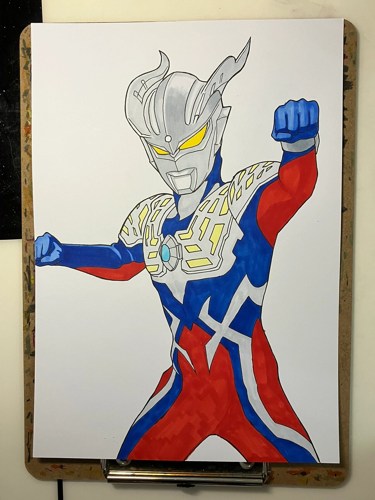 学画奥特曼带颜色(学画奥特曼带颜色的图片)