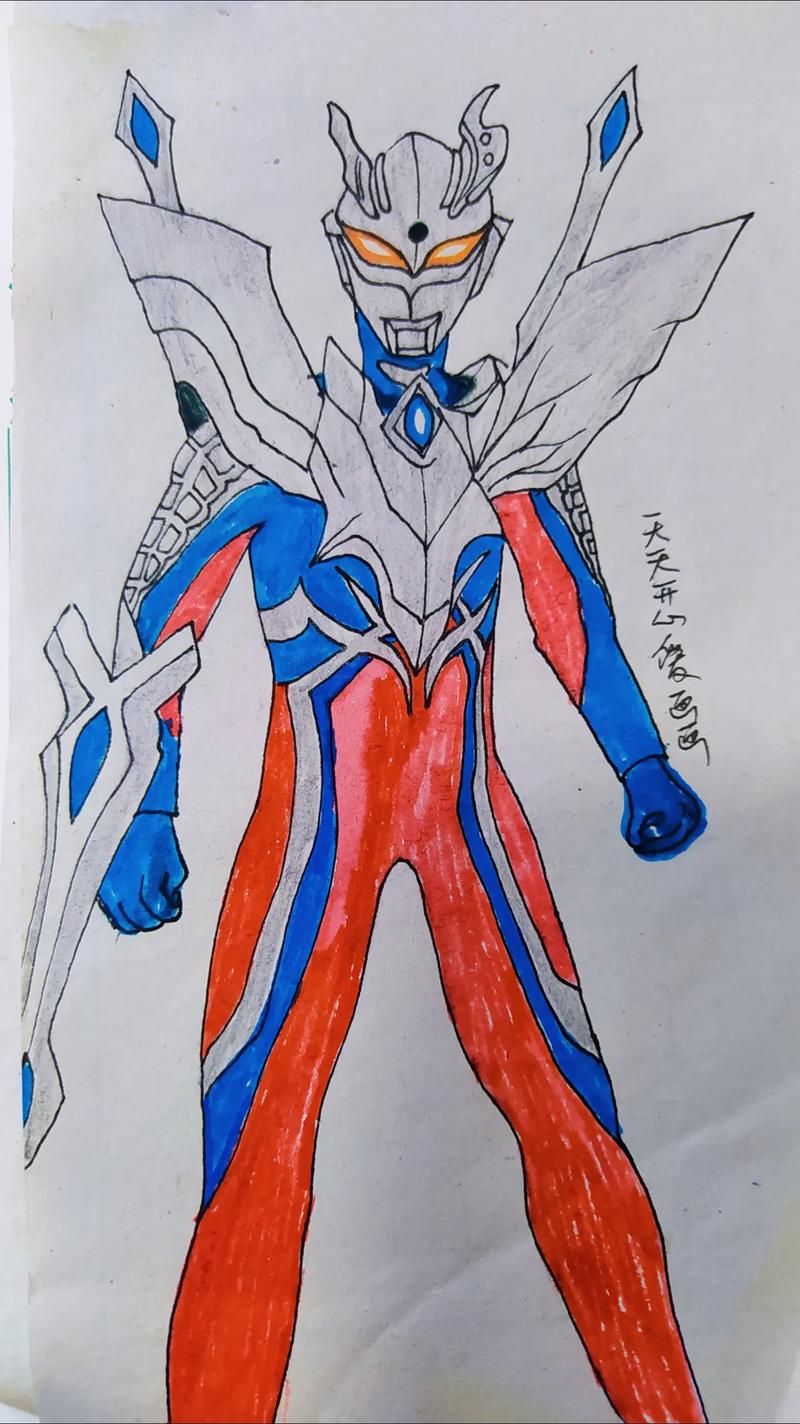 儿童画的奥特曼(儿童画奥特曼简单画法)