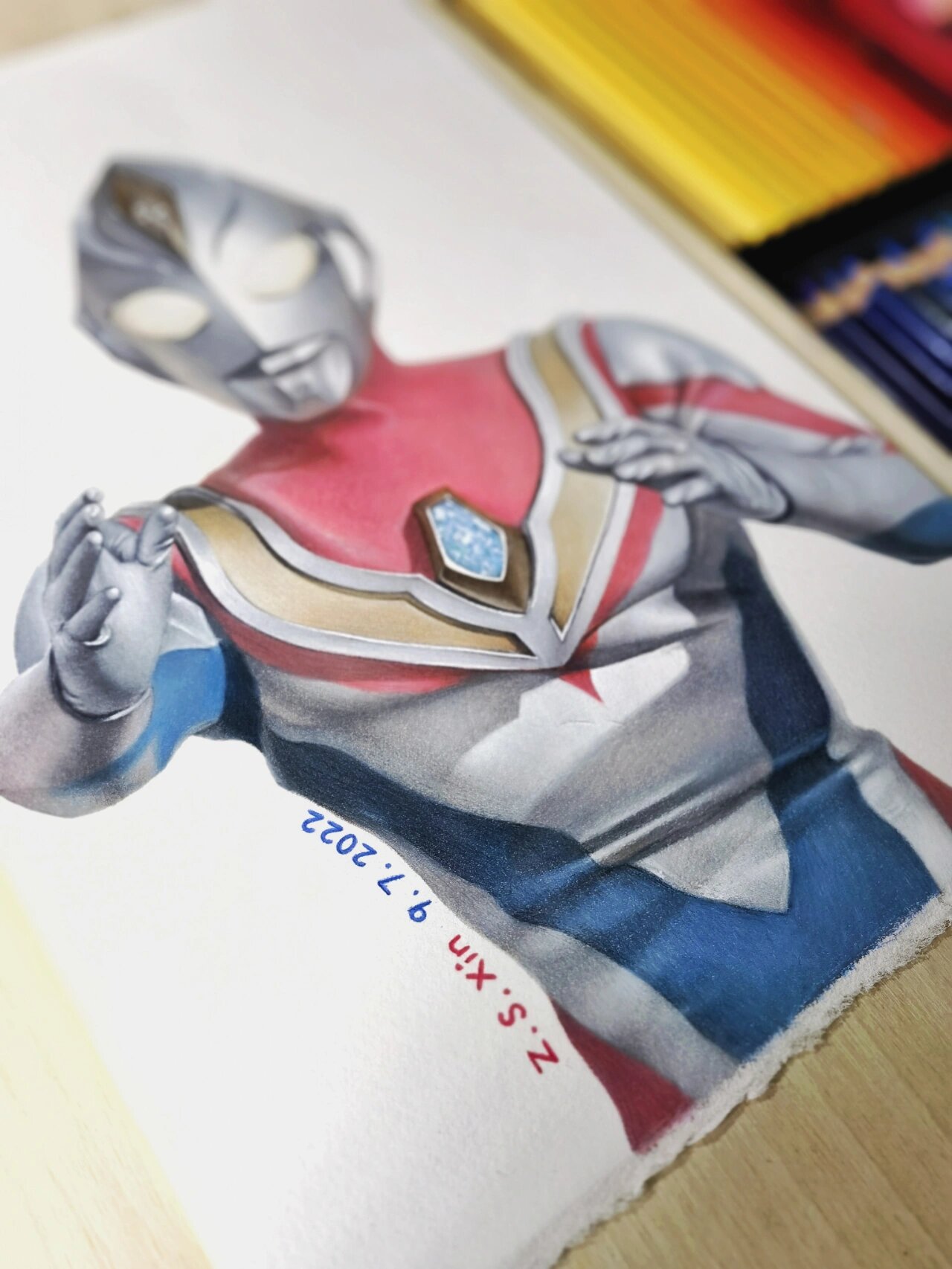 画画戴拿奥特曼(一起来画戴拿奥特曼)