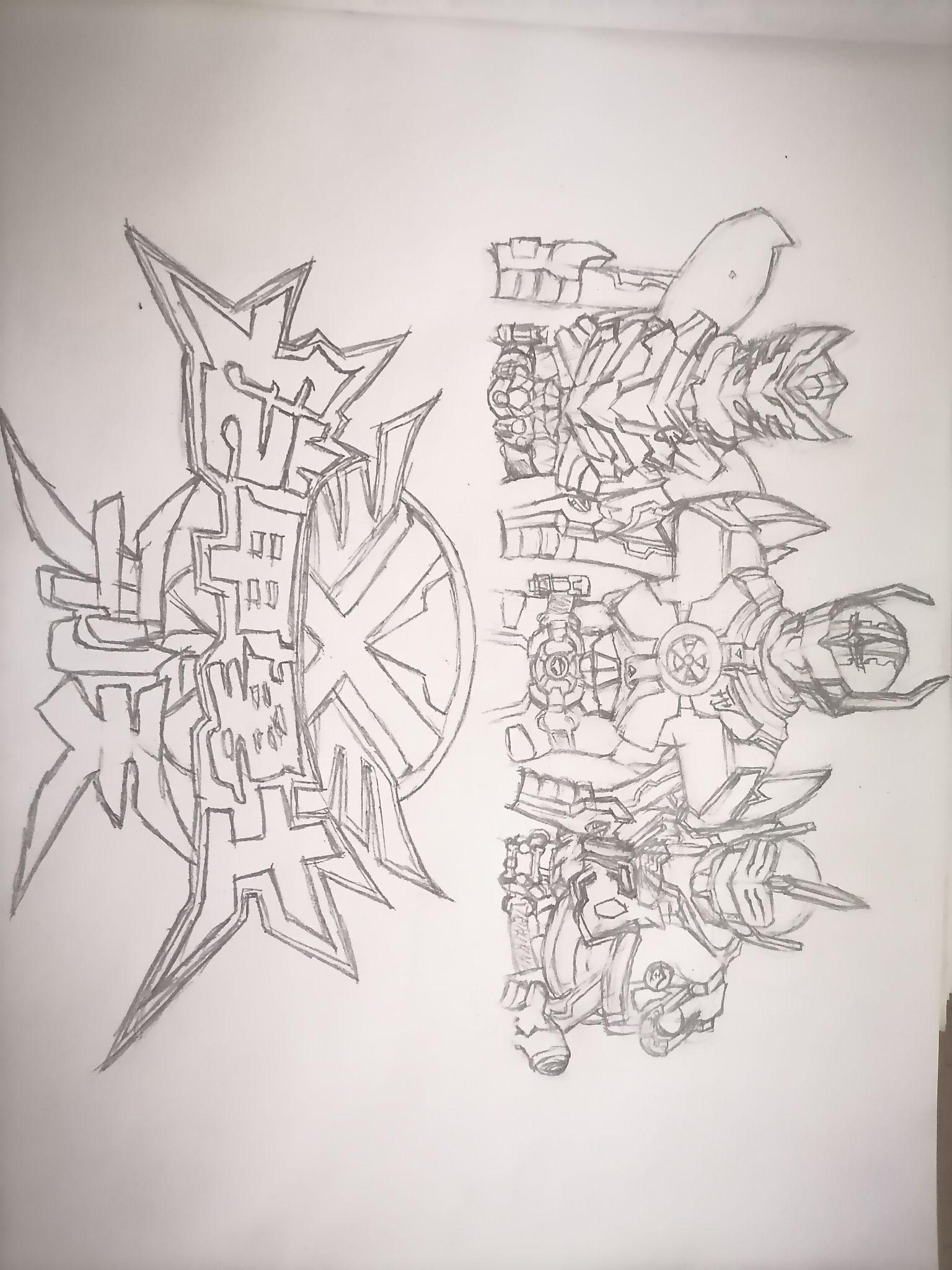 铠甲勇士简单铅笔画(铠甲勇士铅笔画一步一步教)