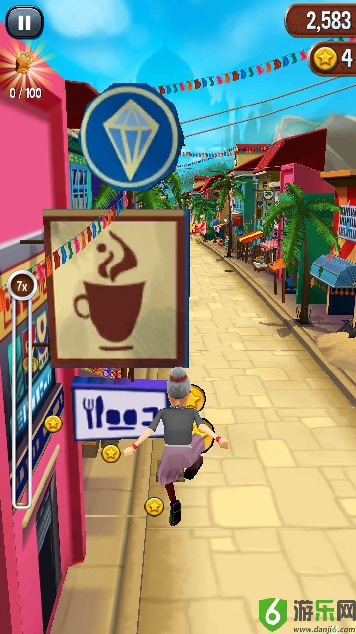 愤怒的老奶奶跑酷破解版(愤怒的老奶奶玩酷跑圣诞版)