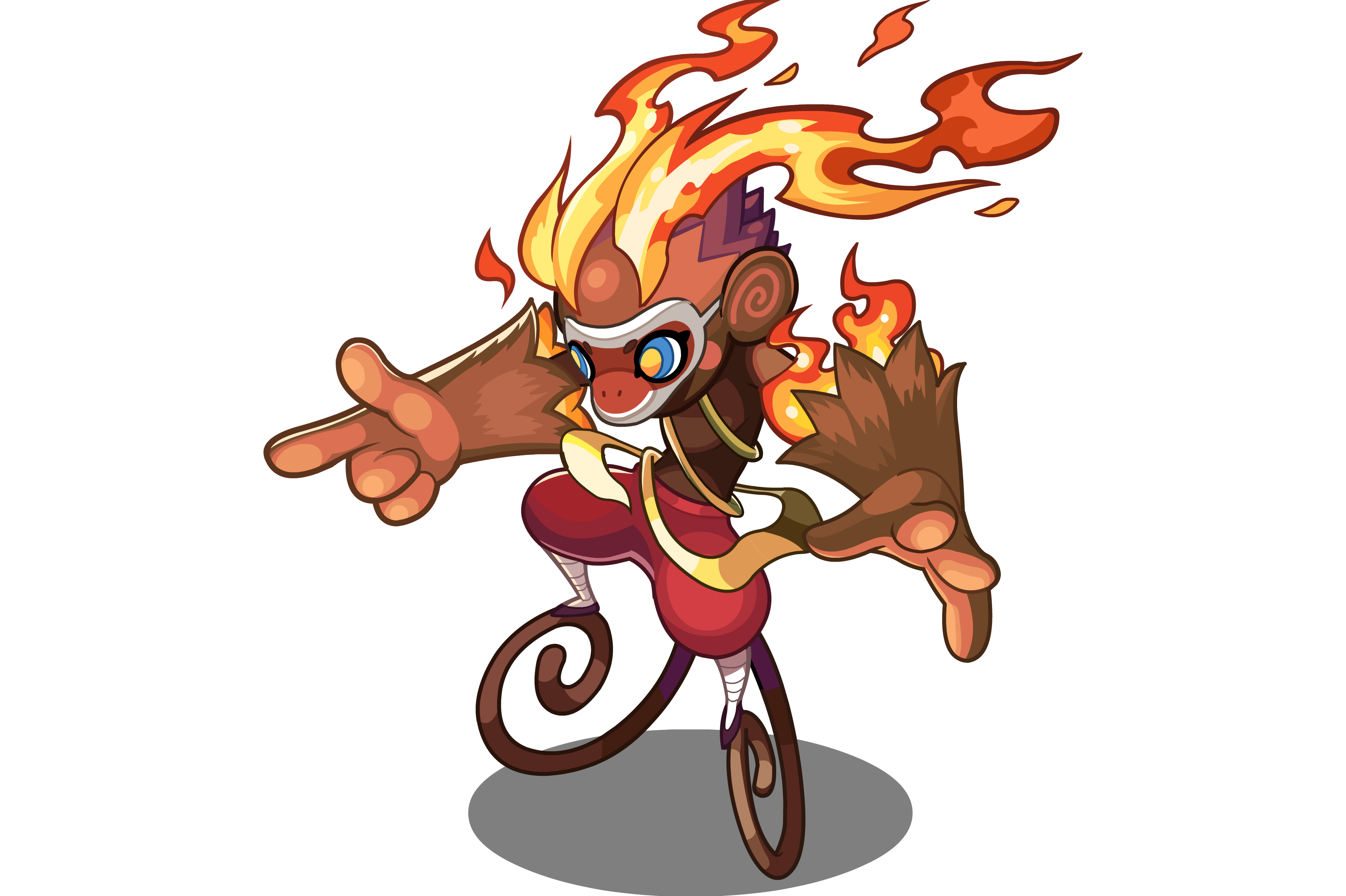 洛克王国融火爆猴(洛克王国火爆猴配招)