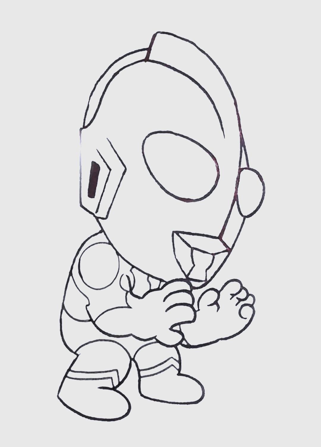 怎么画奥特曼的头(怎么画奥特曼头像简单又帅)