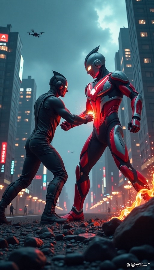 奥特曼打双怪兽(奥特曼打双怪兽图片)