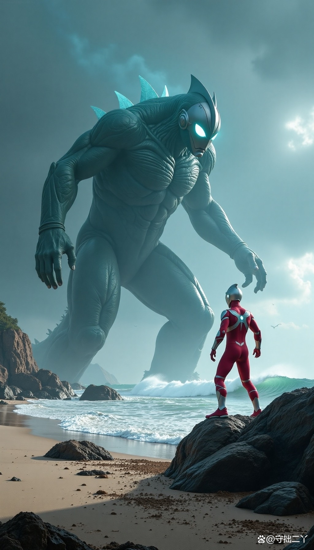 奥特曼被怪兽打的图片(奥特曼被怪兽打的搞笑视频)